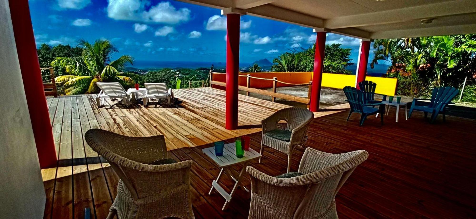 Villa Cosaroe 6-14 Pers Piscine Et Superbe Vue Mer Panoramique Riviere-Salee Экстерьер фото