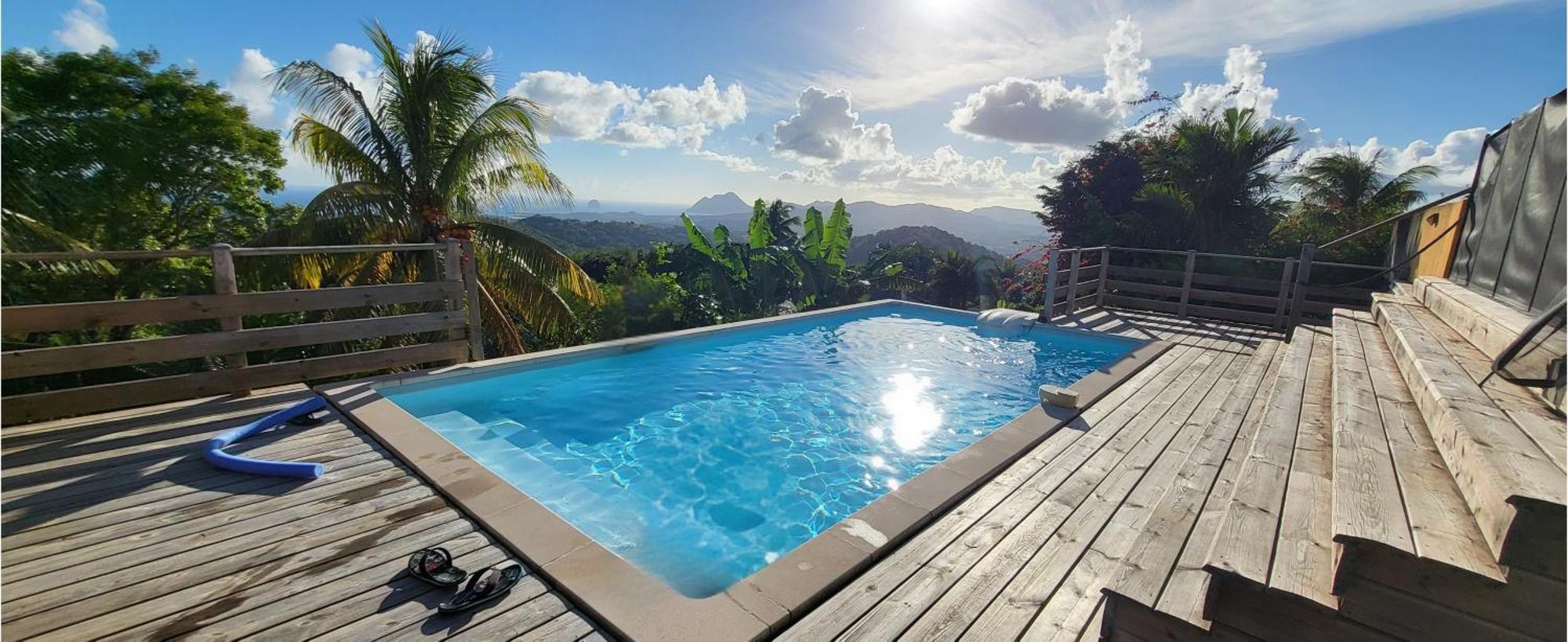 Villa Cosaroe 6-14 Pers Piscine Et Superbe Vue Mer Panoramique Riviere-Salee Экстерьер фото